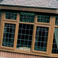 light oak upvc windows