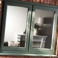 green upvc windows